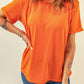 Solid Color Crew Neck Tee