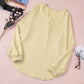 Buttoned V Neck Cotton Loose Fit Top