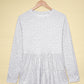 Animal Print Ruffle Babydoll Blouse
