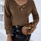 Autumn and winter fashion solid color sexy sweater