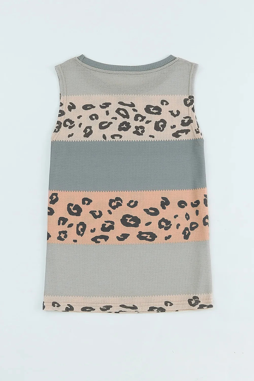 Colorblock Spotted Splicing Knit Tank