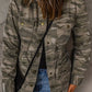 Camo Print Multi Pockets Button-up Jacket