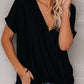 Short Sleeves Drape Knit Top