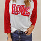 Red Sweet LOVE Heart Pattern Valentines Graphic Tee
