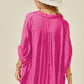 Rose Soft Oversize Dolman Shirt