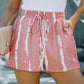 Tie Dye Drawstring Casual Shorts