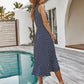 Summer V-neck ruffle dress