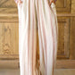 White Smocked Waist Printed Wide Leg Pants
