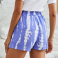 Tie Dye Drawstring Casual Shorts