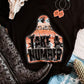 Black TAKE A NUMBER Graphic Crew Neck Tee