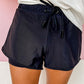 Drawstring High Waist Active Shorts