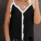 Ruffle Detail Spaghetti Straps Tank
