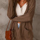 Drop Shoulder Textured Cardigan