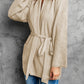 Robe Style Rib Knit Pocketed Cardigan with Belt