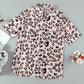 Leopard Print Short Sleeve Shirt