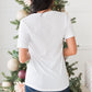 White Christmas Tree Graphic Tee