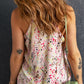Multicolor Floral Print Spaghetti Straps Tank Top