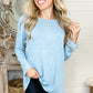 Open Back Long Sleeve Knit Top