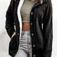 Long Sleeve Button-up Hooded Cardigans