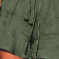 Green Lightweight Drawstring Beach Cover Up Shorts