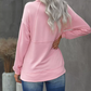 Cotton Pocketed Half Zip Pullover Sky Blue Sweatshirt