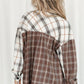 Brown Mixed Plaid Soft Oversized Shirt