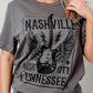 Gray NASHVILLE MUSIC CITY Graphic Tee