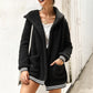 Winter hooded jacket long tops