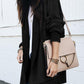 Plaid Knitted Long Open Front Cardigan