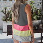 Double Strap Color Block Tank Top
