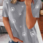 Dandelion Print Crew Neck T-shirt