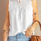 Frilled Tank Top with Buttons
