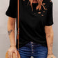 Holes Crew Neck Cotton Mixed T-shirt