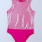 Glitter High Neck Sleeveless Bodysuit