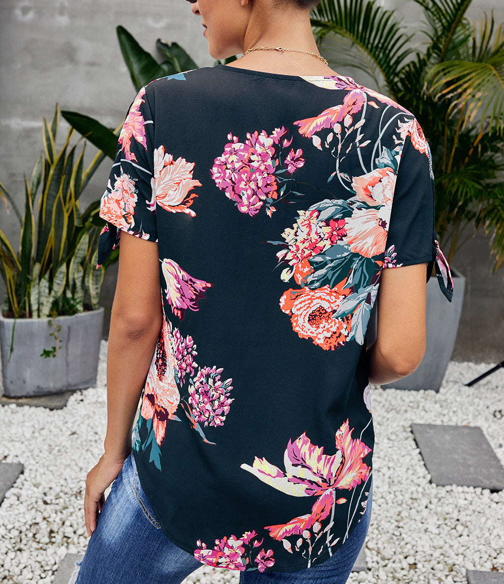 Floral Twist Top