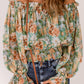 Floral Print Off the Shoulder Blouse