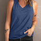 V Neck Racerback Tank Top with Pocket