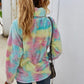 Autumn and winter high neck tie-dye sweater