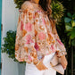 Floral Print Off the Shoulder Blouse