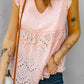 Eyelet Lace Scalloped Tank Top