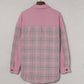 Corduroy Plaid Pattern Shacket