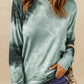 Ombre Gray Tie-dye Long Sleeve Top