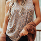 Leopard V Neck Tank Top