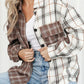 Brown Mixed Plaid Soft Oversized Shirt