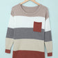 Colorblock Pocketed Sweater