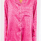 Rose 2pcs Leopard Satin Long Sleeve Pajamas Set