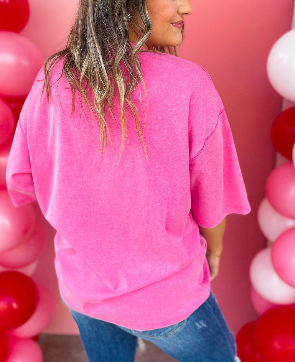 Rose Rhinestone MAMA Graphic T Shirt