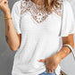 Crochet Splicing Flutter Sleeve Top