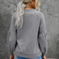 Raglan Patchwork Sleeve Pullover Sweatshirt