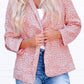 3/4 Sleeve Leopard Blazer
